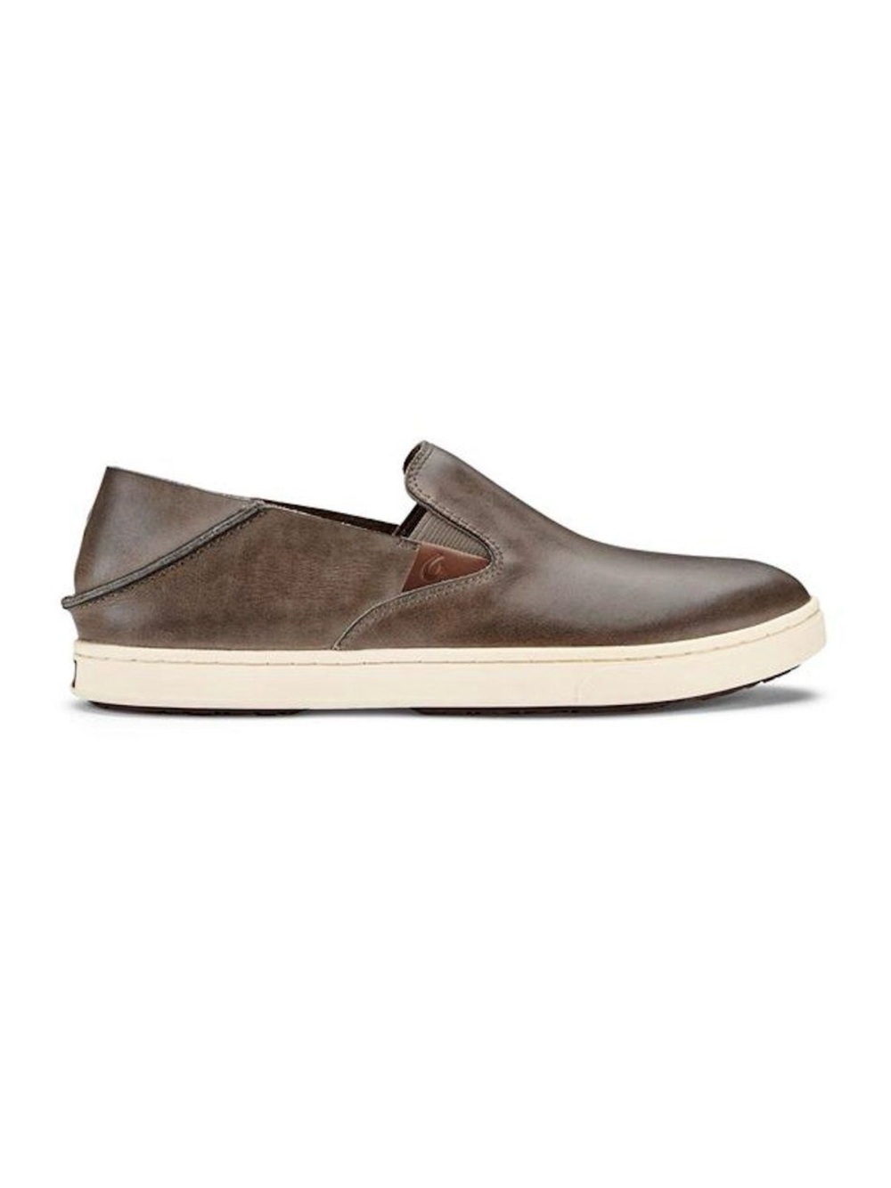 OluKai Pehuea Leather Espresso Brown Slip-On Sneakers Women’s Size 6